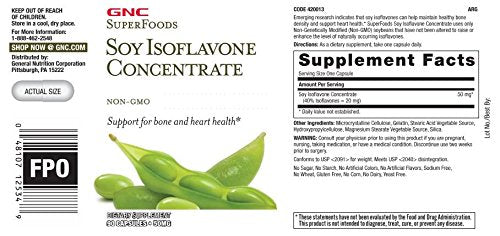 GNC SuperFoods Soy Isoflavone Concentrate bottle product image