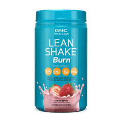 GNC Total Lean Lean Shake Burn Strawberry label - 16 servings