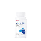 Front view of GNC Vitamin D-3 25mcg bottle with 180 tablets