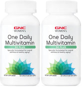 Front view of GNC Women's 50+ One Daily Multivitamin bottle