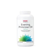 Bottle of GNC Evening Primrose Oil 1300 mg 180 softgel capsules