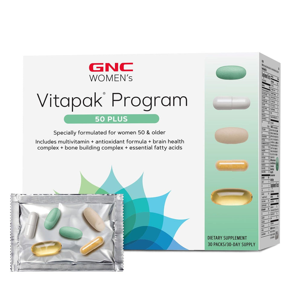 GNC Women's Ultra Mega 50 Plus Vitapak Program bottle front