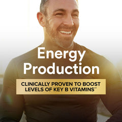 Label highlighting 100 mg caffeine for focus