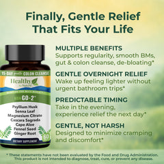 Herbal laxative ingredients: Magnesium Citrate, Psyllium Husk