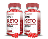 Justified Laboratories Go 90 Keto ACV Gummies Extreme 2000mg bottle and packaging