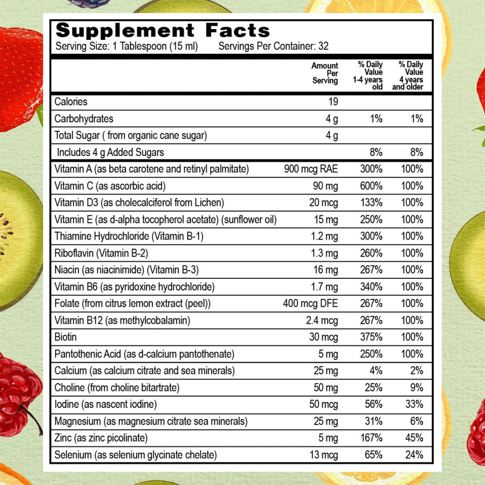Dosing instructions for children ages 1 and up