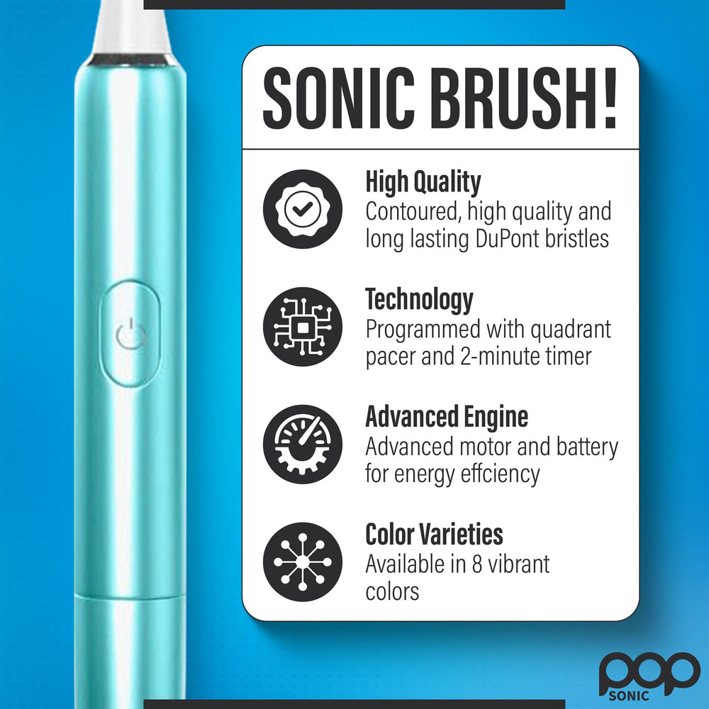 Two brush heads with soft bristles and handle
