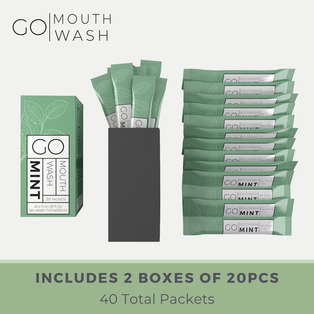 TSA-compliant travel mouthwash packets for on-the-go use