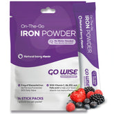 Go Wise Iron Powder stick packs – front view