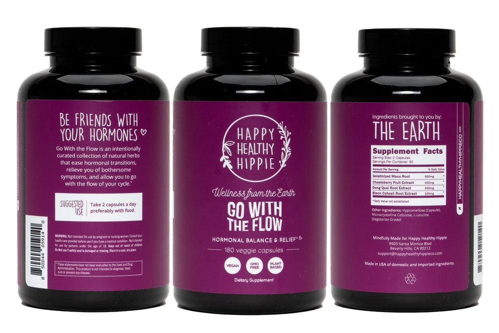 Go With The Flow product packaging and bottle