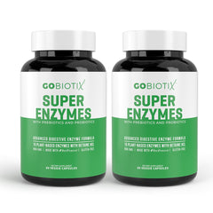 GoBiotix Digestive Enzymes bottle on white background