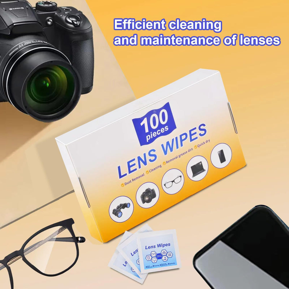 Goggles cleaned with lens wipes