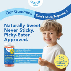 Label highlighting Lutein and Zeaxanthin in GOJOY gummies