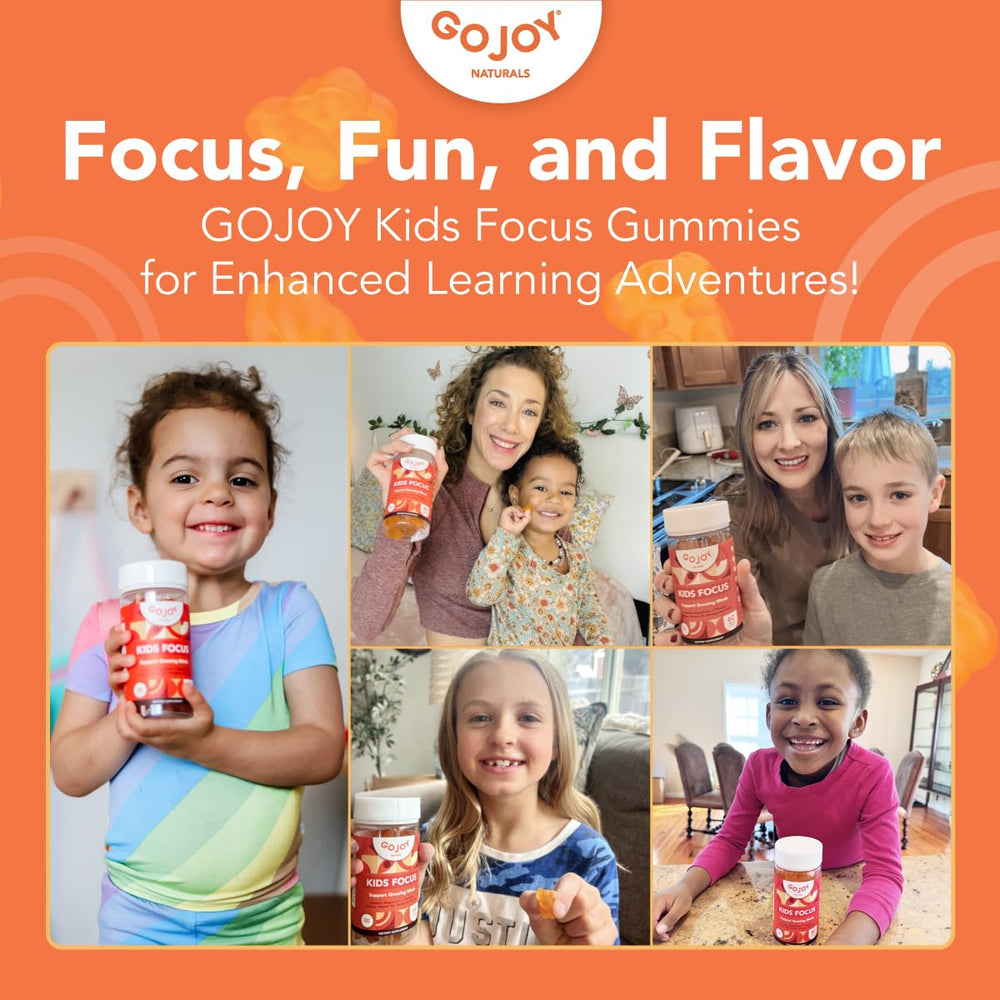 GOJOY NATURALS gummy texture shot showing sugar-free finish and soft chew benefit