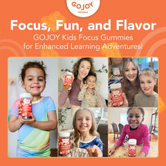 GOJOY NATURALS gummy texture shot showing sugar-free finish and soft chew benefit
