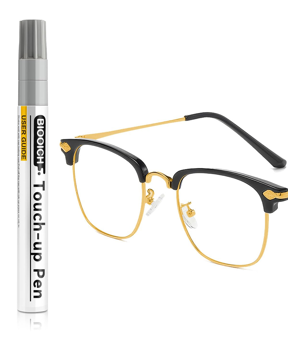 Hero image of the gold eyeglass frame touch-up pen