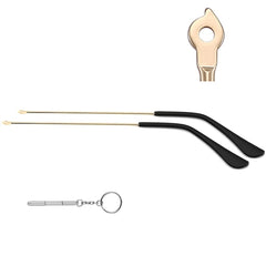 Gold metal temple arms replacement for glasses