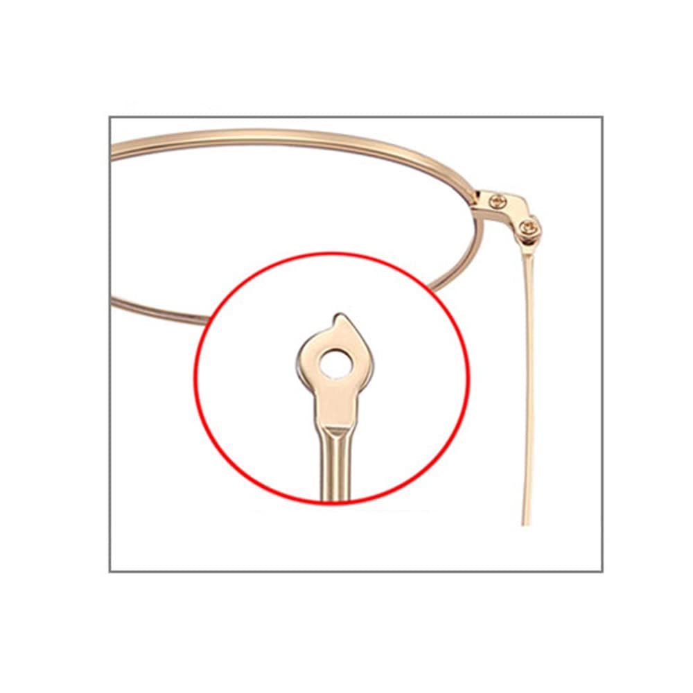 Replacement temple arms compatible with most glasses