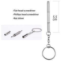 Multi-glasses temple arms in stainless steel and acetate