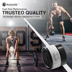 Shilajit resin dissolved in warm water