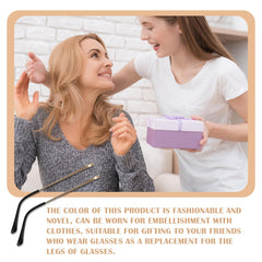 Side view of gold temple arms on eyewear