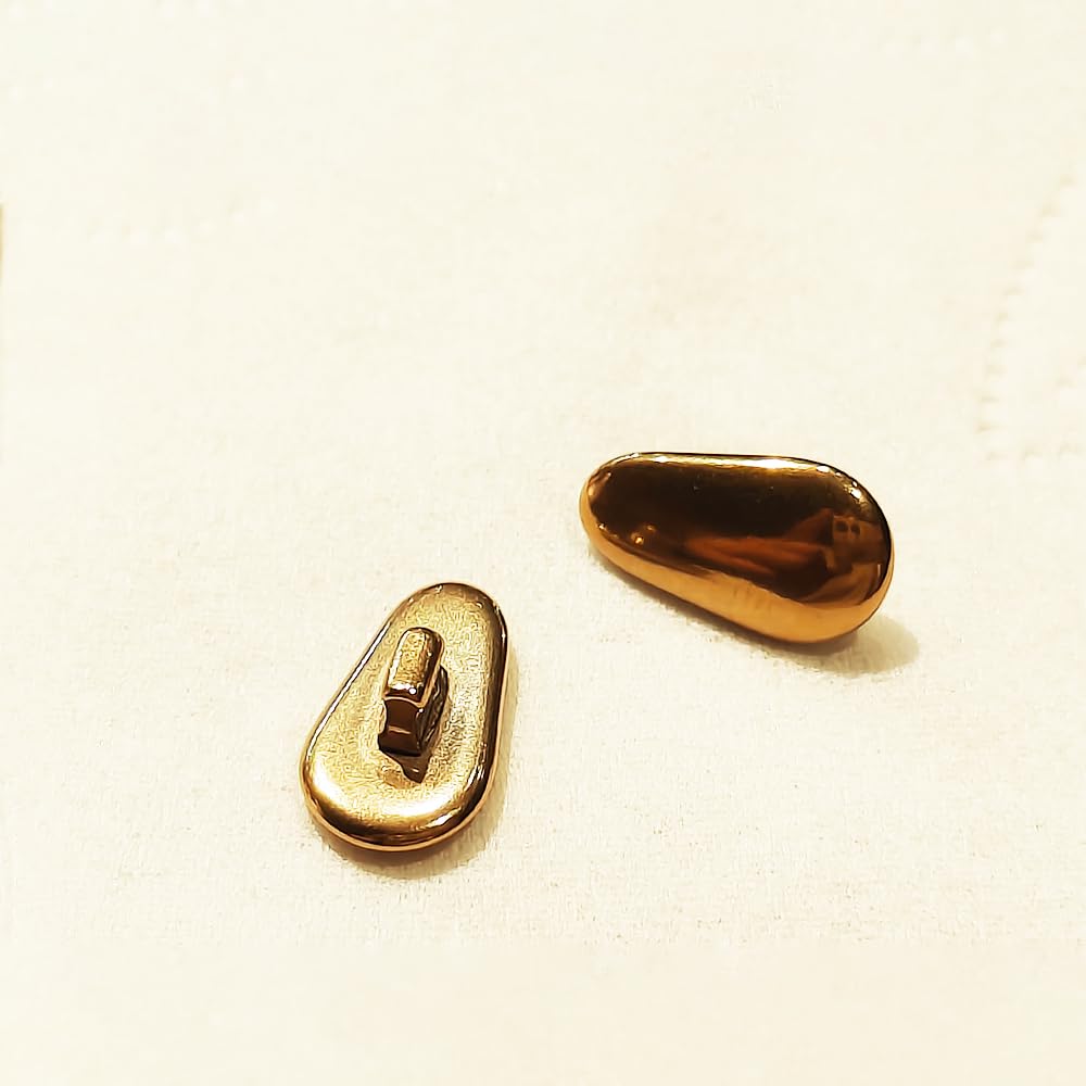 Packaging of gold titanium nose pads 1 pair