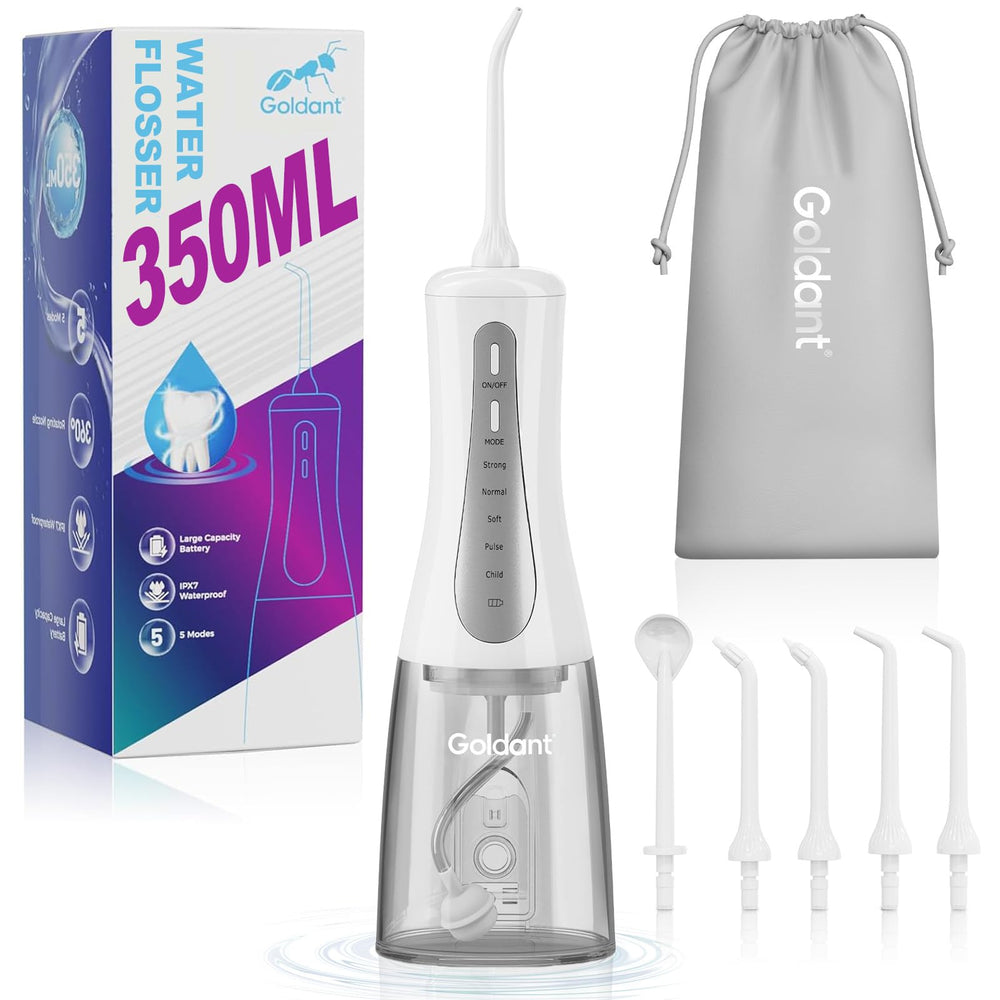 IPX7 waterproof design of GOLDANT water flosser