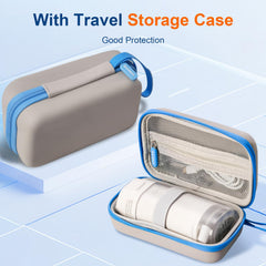 Side view of GOLDANT white portable water flosser