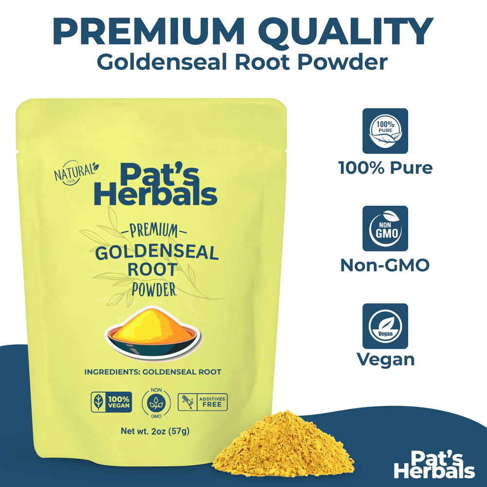 Goldenseal powder being poured into glass