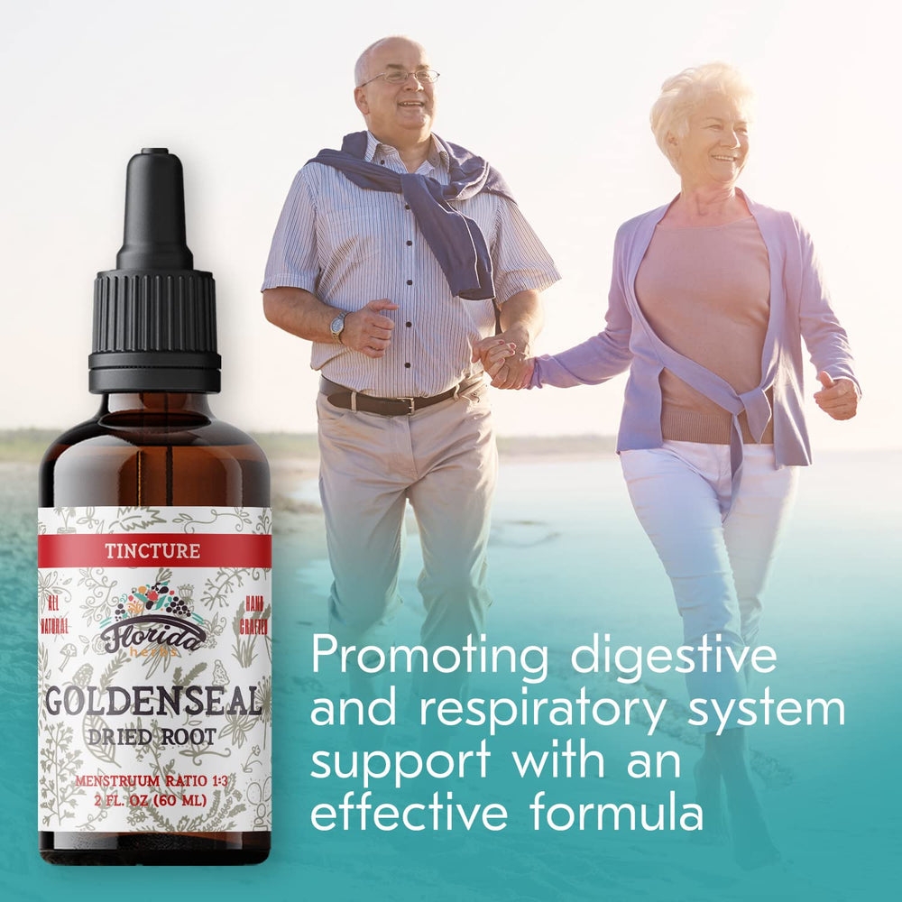 Organic Goldenseal root and plant-based ingredients