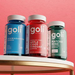 Goli jar on breakfast table showing easy incorporation into routine