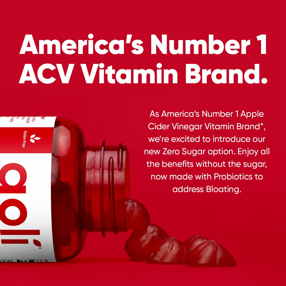 Goli Apple Cider Vinegar Gummies with Vitamin B12 and probiotics label