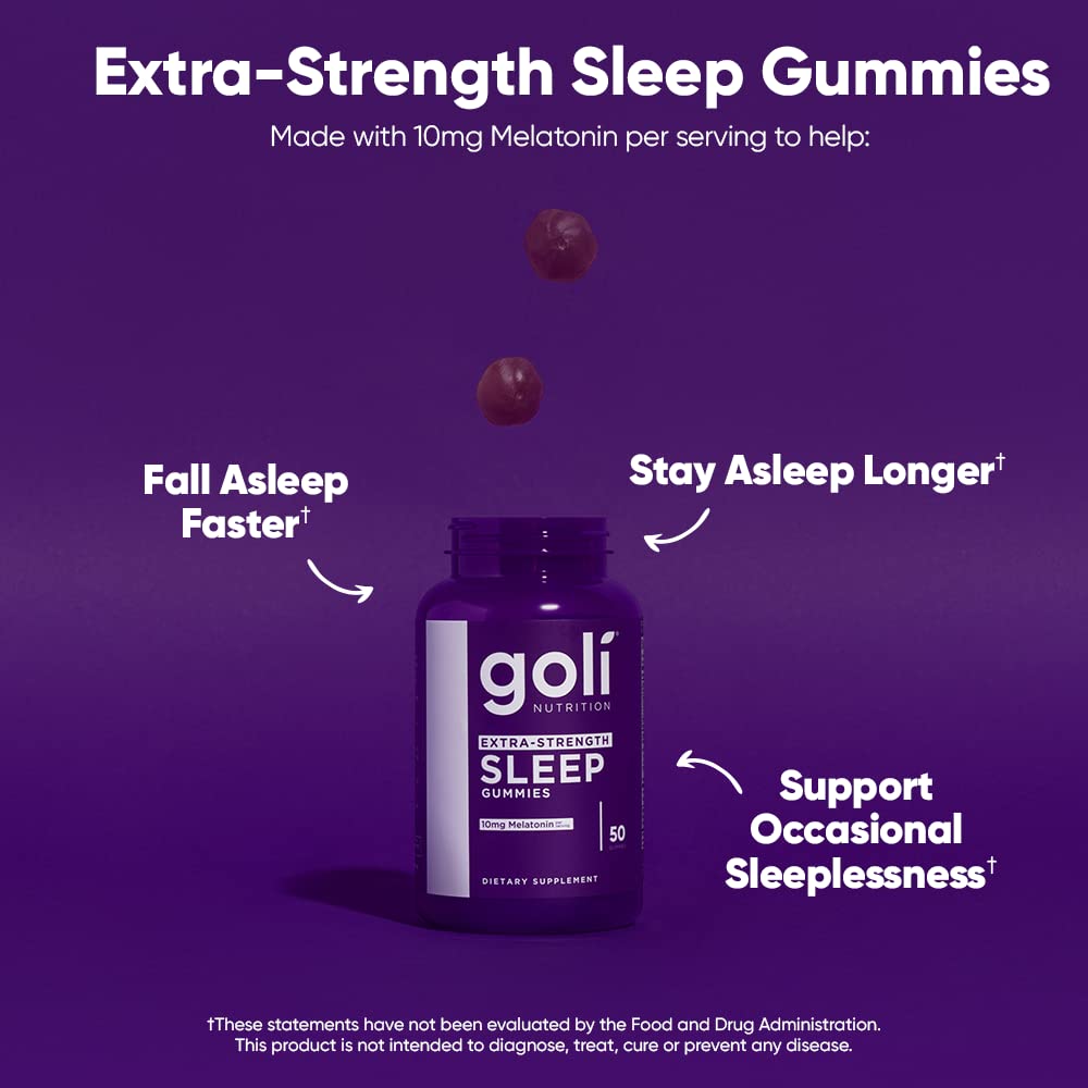 Goli Sleep Gummies bottle side view