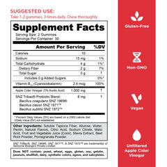 Product shot of Goli Zero Sugar Apple Cider Vinegar Gummies