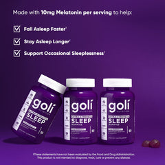 Goli Sleep Gummies ingredients: Vitamin D and Lemon Balm