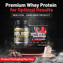 Goliath Labs shake-ready protein glass illustrating easy daily use.