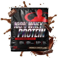 Goliath Labs whey protein container top view for quick fueling.