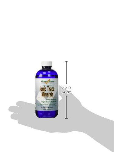 Made in USA label on Good State Ionic Trace Minerals bottle