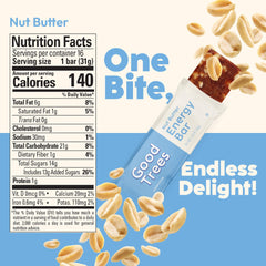Good Trees energy bars showcase organic ingredients for a wholesome gluten-free bite.