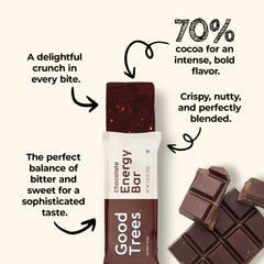 Good Trees Organic Nuts Butter Chocolate bar highlights real ingredients fueling active mornings