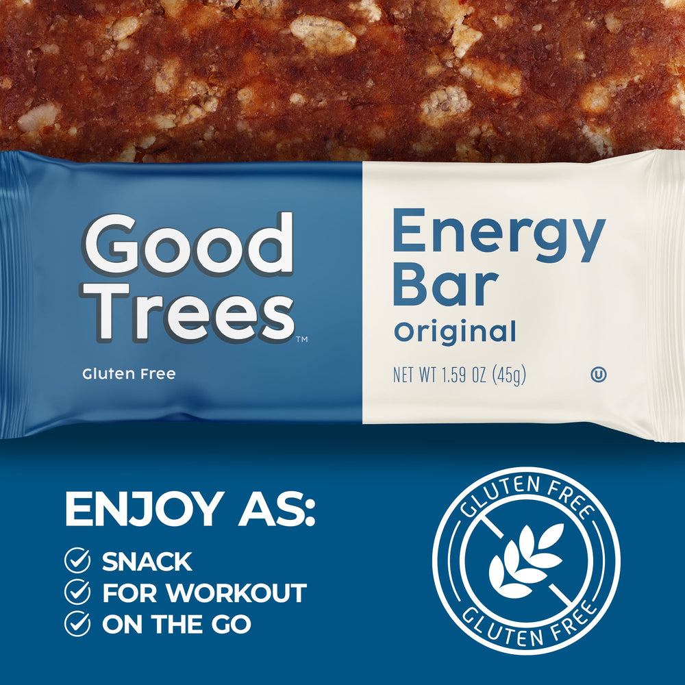 Good Trees Original Flavor bar shown in a backpack during hike for on-the-go fueling