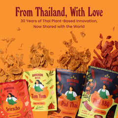 Goodness Plant Bangkok Bites flavor palette showcases Tom Yum and Sriracha varieties