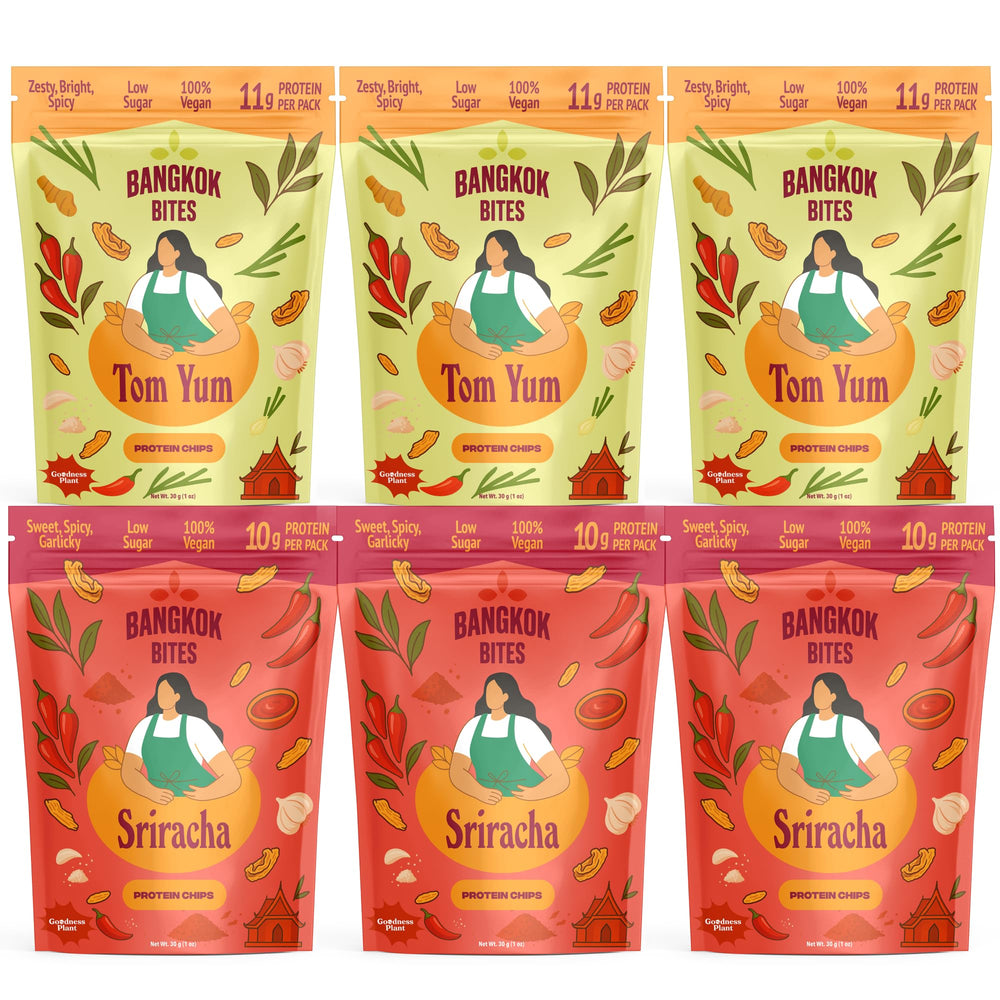 Goodness Plant Bangkok Bites Tom Yum bag with bold flavor and protein boost