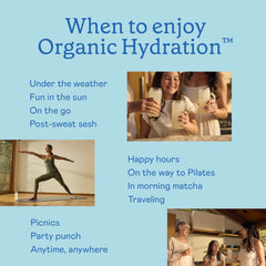 Vegan, caffeine-free, BPA-free claims icons on packaging