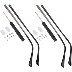 Gorgecraft 2 set gunmetal temple arms for eyeglasses side view
