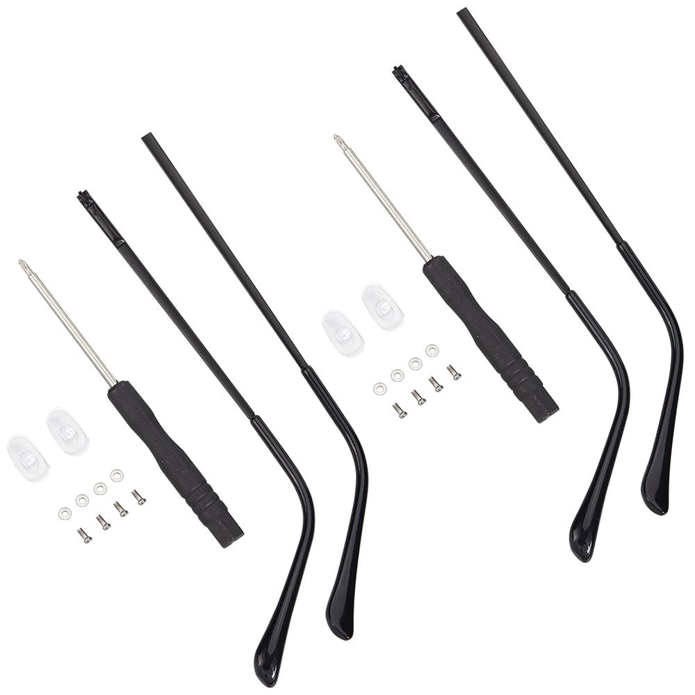 GORGECRAFT alloy eyeglasses arms replacement – black pair 1