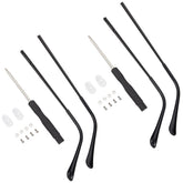 GORGECRAFT alloy eyeglasses arms replacement – black pair 1