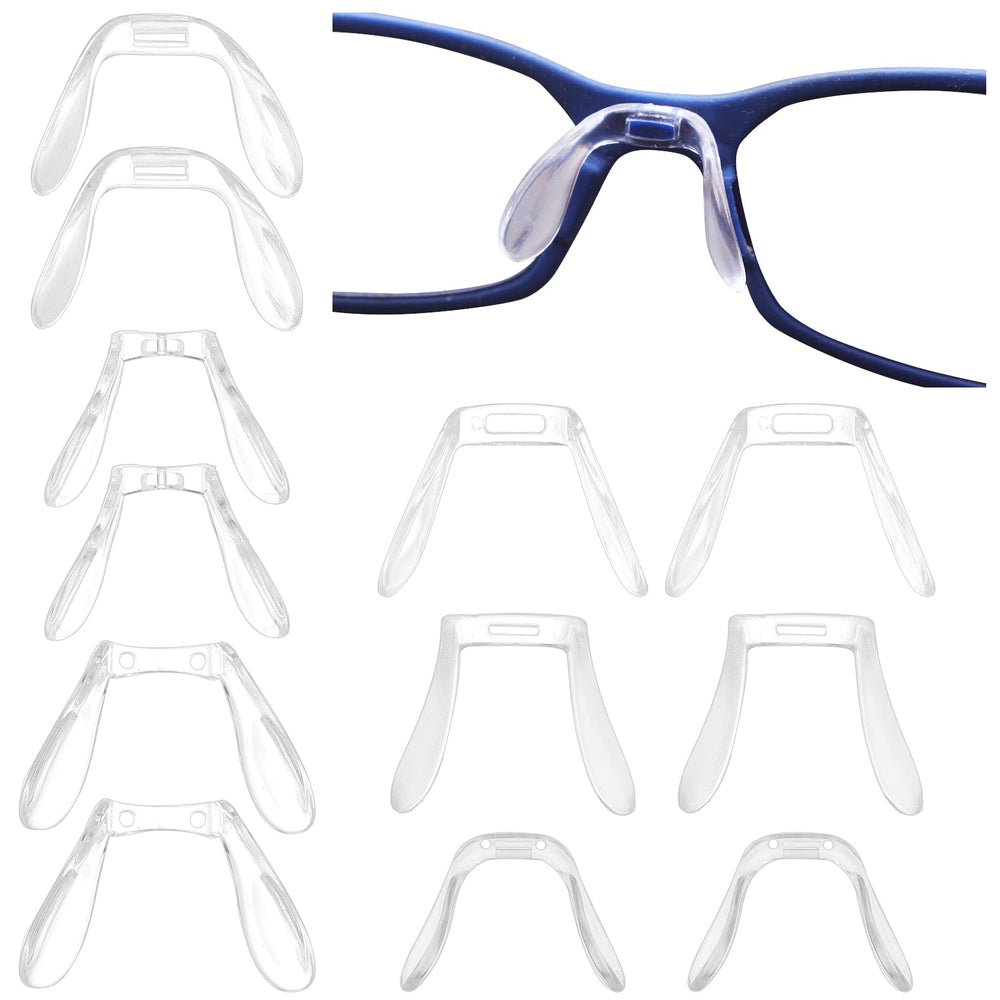 Gorgecraft 24-piece U-shaped nose pads set for eyeglasses in six sizes