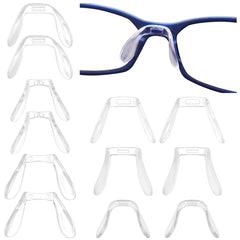 Gorgecraft 24-piece U-shaped nose pads set for eyeglasses in six sizes