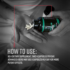 Gorilla Mind Calm bottle next to packaging on white background